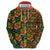 African Tribal Geometric Mixed Kanga Pattern Zip Hoodie - Wonder Print Shop