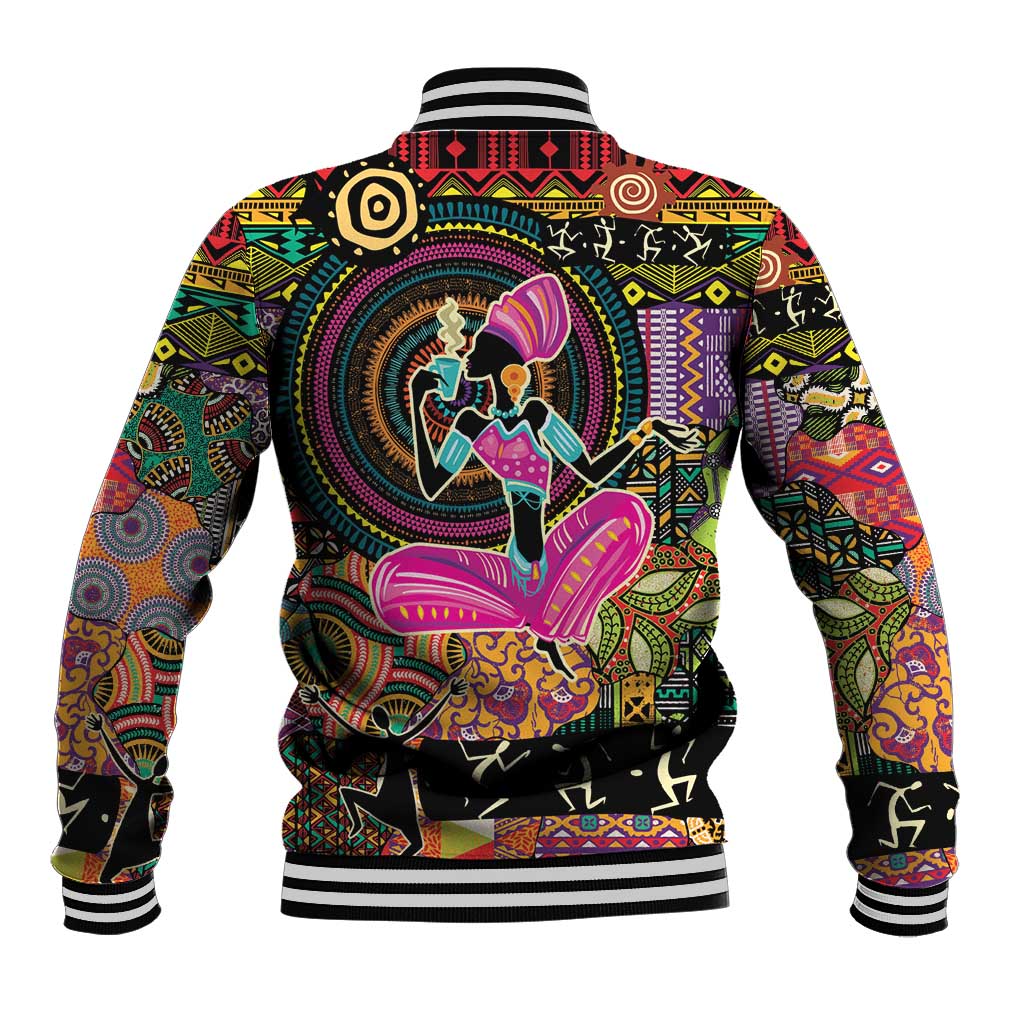 African Women Ethnic Motifs Baseball Jacket LT9 - Wonder Print Shop