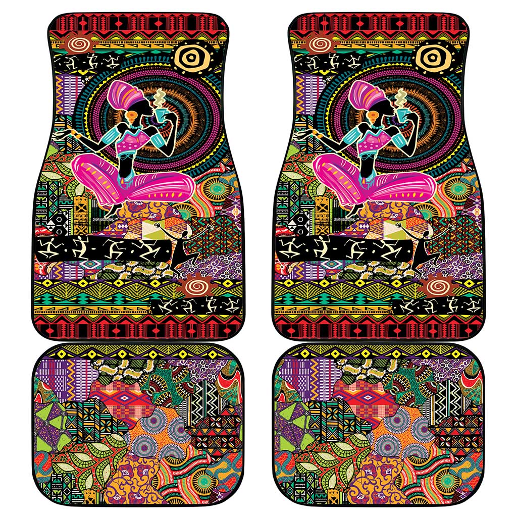 African Women Ethnic Motifs Car Mats LT9 - Wonder Print Shop