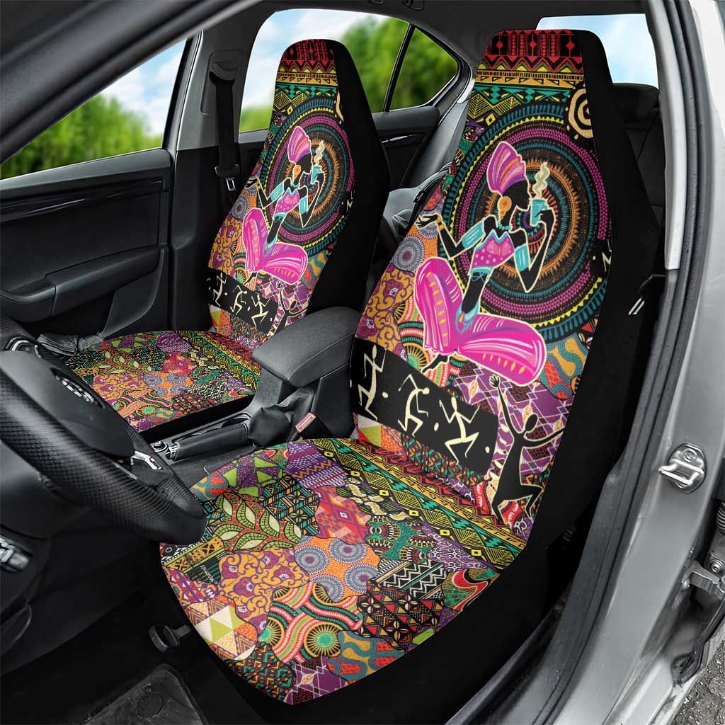 African Women Ethnic Motifs Car Seat Cover LT9 - Wonder Print Shop