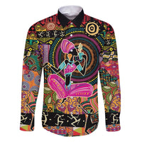 African Women Ethnic Motifs Family Matching Puletasi and Hawaiian Shirt