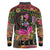 African Women Ethnic Motifs Long Sleeve Polo Shirt - Wonder Print Shop