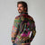 African Women Ethnic Motifs Long Sleeve Polo Shirt - Wonder Print Shop