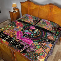 African Women Ethnic Motifs Quilt Bed Set - Wonder Print Shop