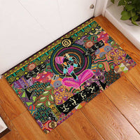 African Women Ethnic Motifs Rubber Doormat - Wonder Print Shop