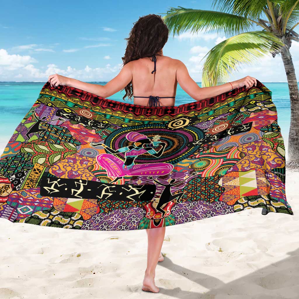 African Women Ethnic Motifs Sarong - Wonder Print Shop