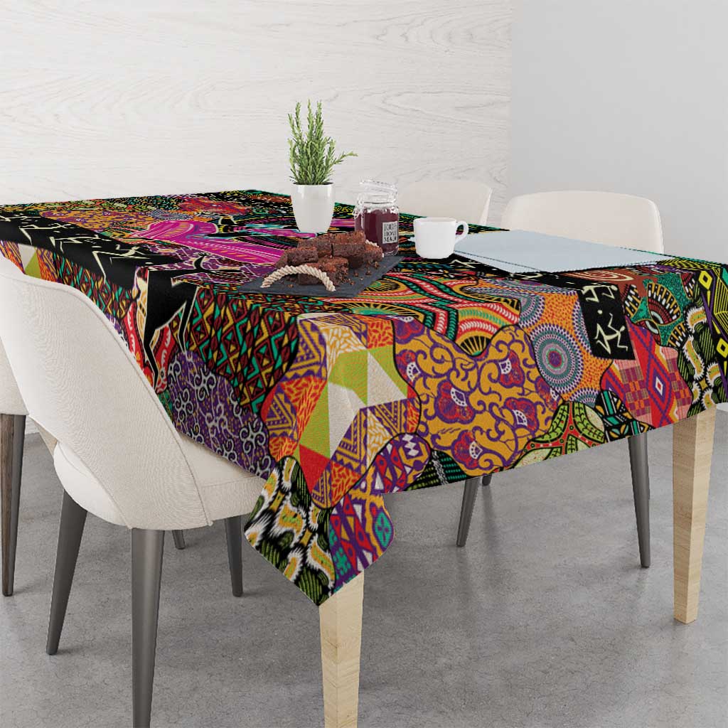African Women Ethnic Motifs Tablecloth - Wonder Print Shop
