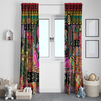 African Women Ethnic Motifs Window Curtain - Wonder Print Shop