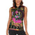 African Women Ethnic Motifs Women Sleeveless Polo Shirt - Wonder Print Shop