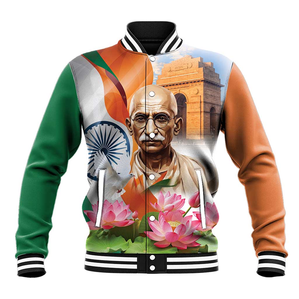 India Gandhi Martyr's Day Baseball Jacket Shaheed Diwas Ashoka Chakra LT9 - Wonder Print Shop
