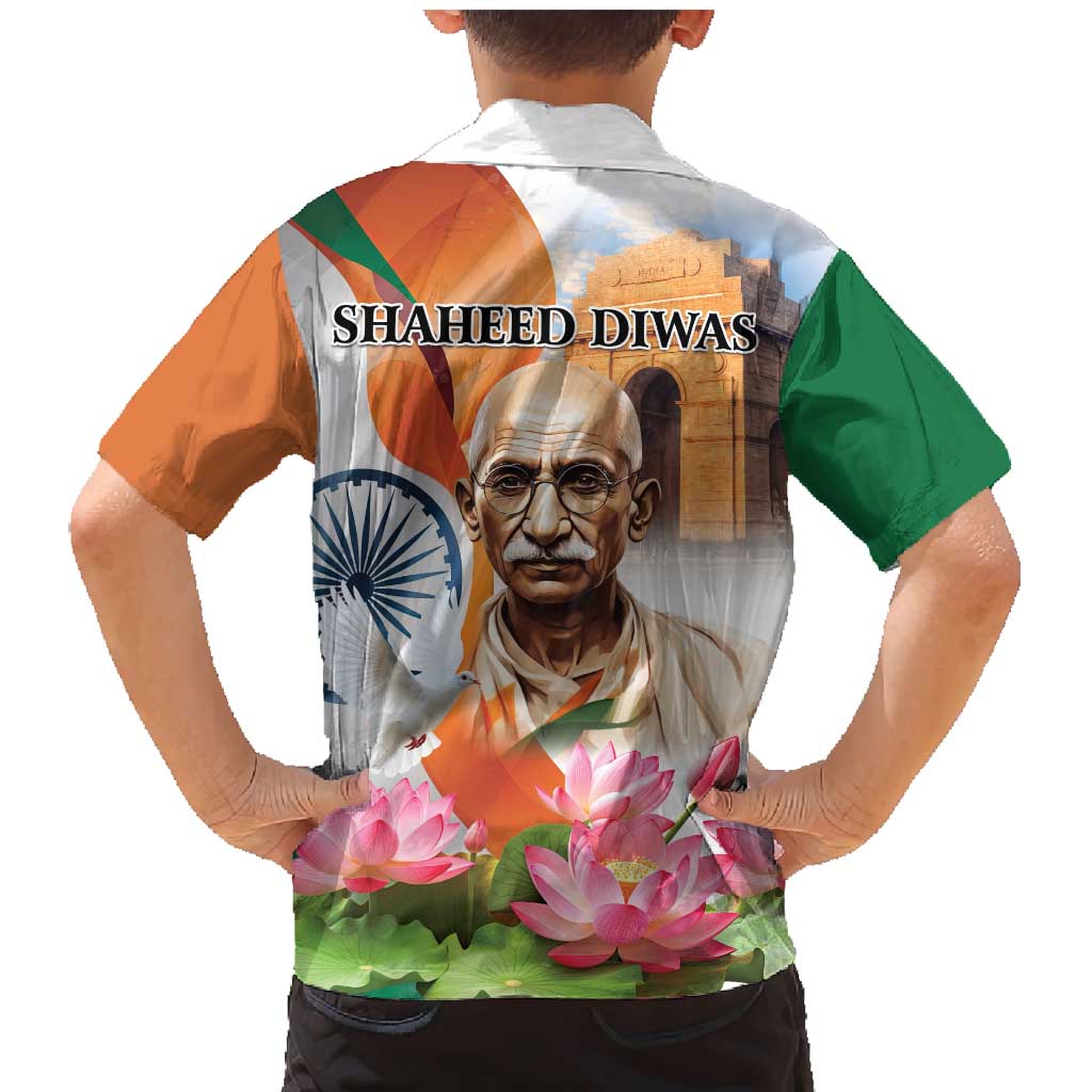 India Gandhi Martyr's Day Family Matching Mermaid Dress and Hawaiian Shirt Shaheed Diwas Ashoka Chakra LT9 - Wonder Print Shop