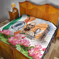 India Gandhi Martyr's Day Quilt Shaheed Diwas Ashoka Chakra - Wonder Print Shop