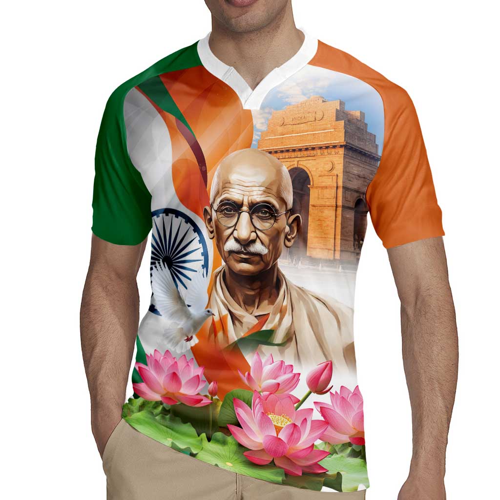 India Gandhi Martyr's Day Rugby Jersey Shaheed Diwas Ashoka Chakra - Wonder Print Shop