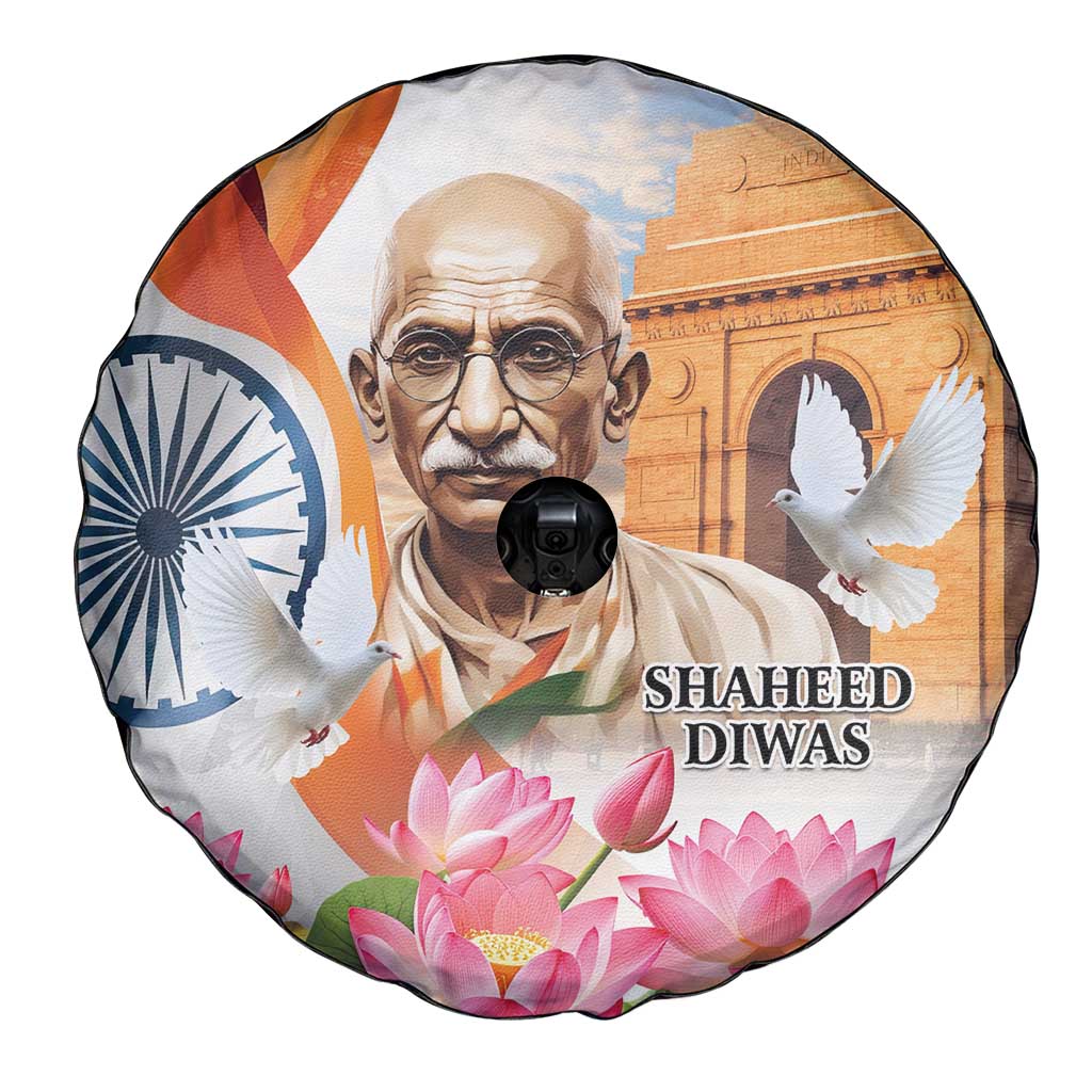 India Gandhi Martyr's Day Spare Tire Cover Shaheed Diwas Ashoka Chakra - Wonder Print Shop
