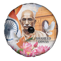 India Gandhi Martyr's Day Spare Tire Cover Shaheed Diwas Ashoka Chakra - Wonder Print Shop