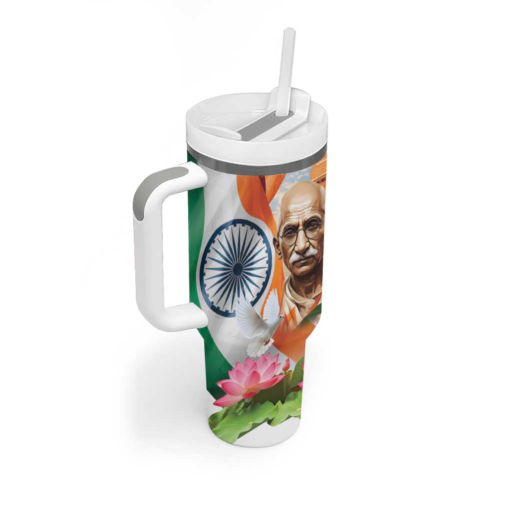 India Gandhi Martyr's Day Tumbler With Handle Shaheed Diwas Ashoka Chakra - Wonder Print Shop