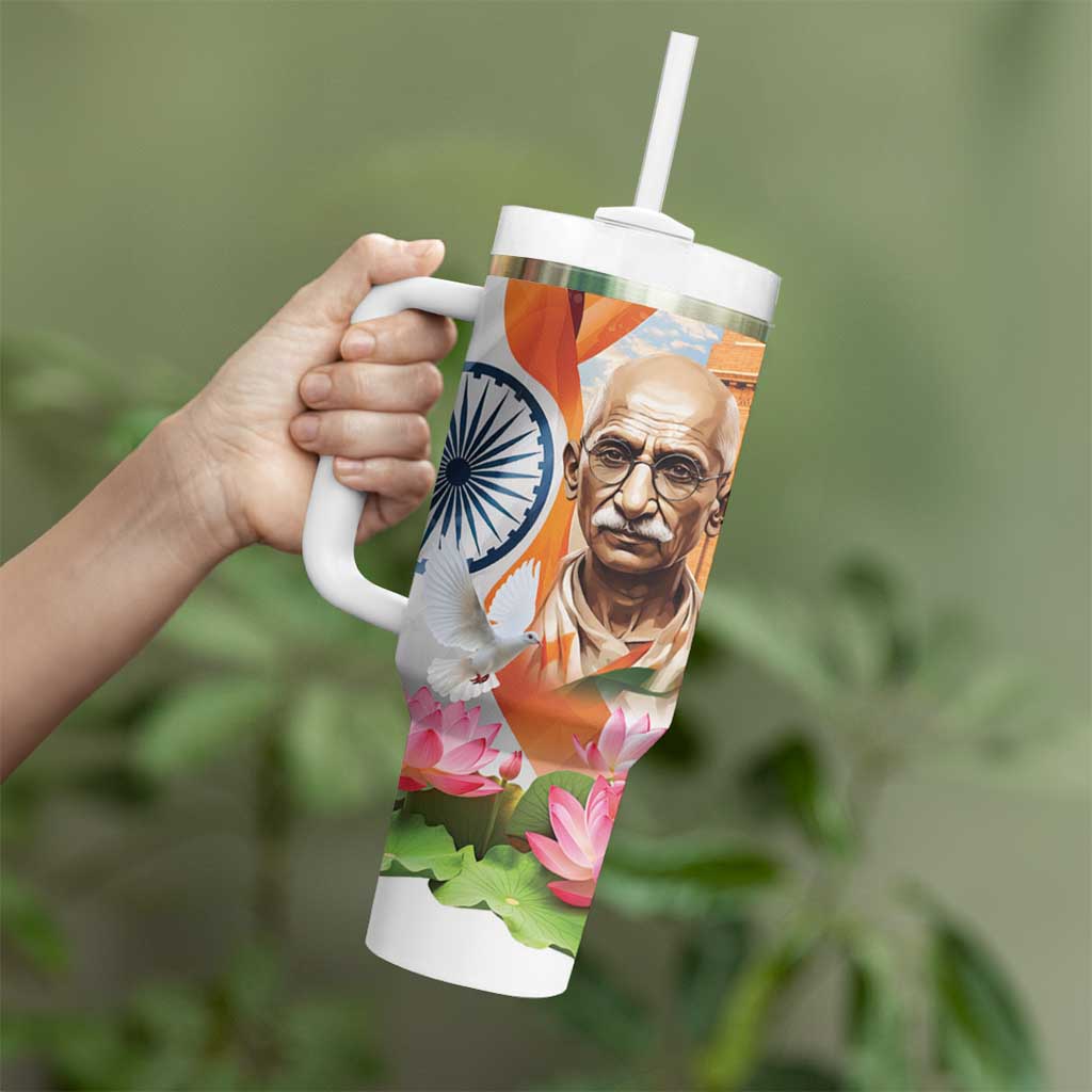 India Gandhi Martyr's Day Tumbler With Handle Shaheed Diwas Ashoka Chakra - Wonder Print Shop