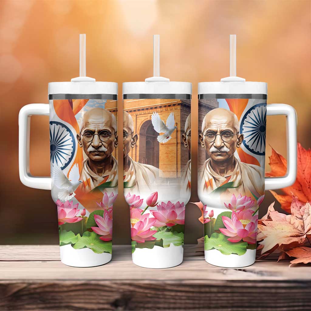 India Gandhi Martyr's Day Tumbler With Handle Shaheed Diwas Ashoka Chakra - Wonder Print Shop