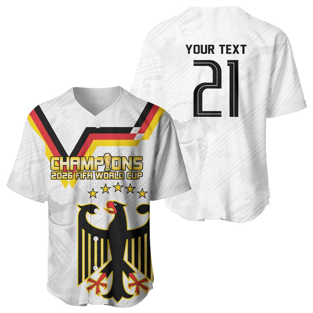 Custom Germany WC26 Future Champions Baseball Jersey Die Nationalelf Road to 5 Stars - Wonder Print Shop