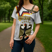 Custom Germany WC26 Future Champions Cross Shoulder Shirt Die Nationalelf Road to 5 Stars - Wonder Print Shop