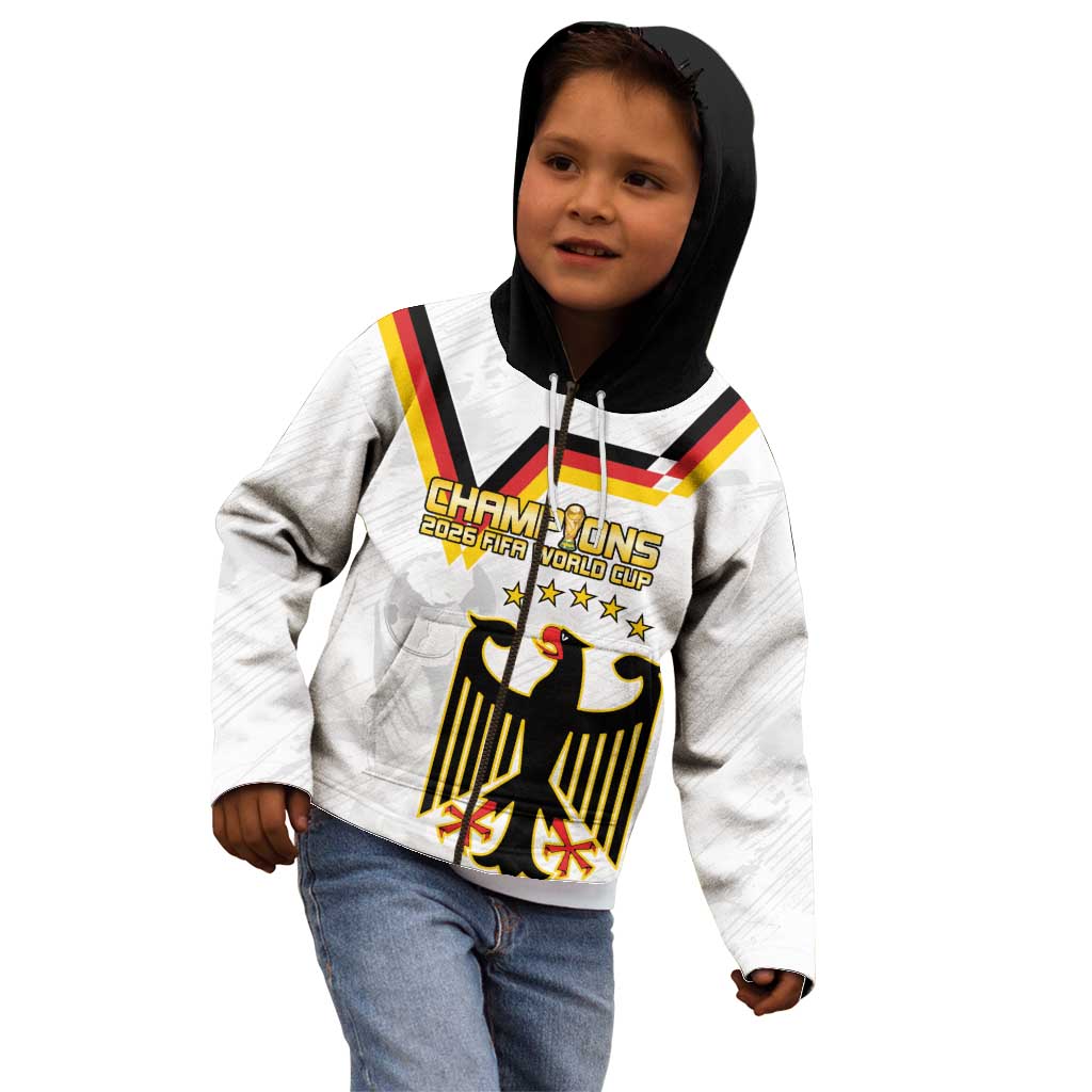 Custom Germany WC26 Future Champions Kid Hoodie Die Nationalelf Road to 5 Stars - Wonder Print Shop
