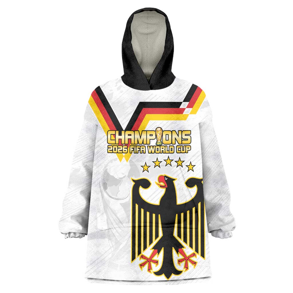 Custom Germany WC26 Future Champions Wearable Blanket Hoodie Die Nationalelf Road to 5 Stars - Wonder Print Shop