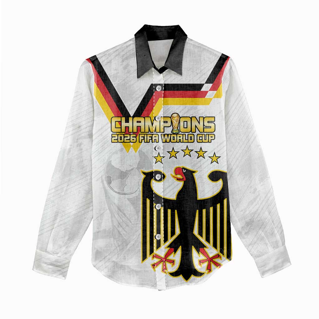 Custom Germany WC26 Future Champions Women Casual Shirt Die Nationalelf Road to 5 Stars - Wonder Print Shop
