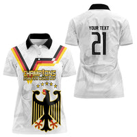 Custom Germany WC26 Future Champions Women Polo Shirt Die Nationalelf Road to 5 Stars - Wonder Print Shop