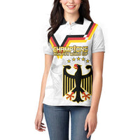 Custom Germany WC26 Future Champions Women Polo Shirt Die Nationalelf Road to 5 Stars - Wonder Print Shop
