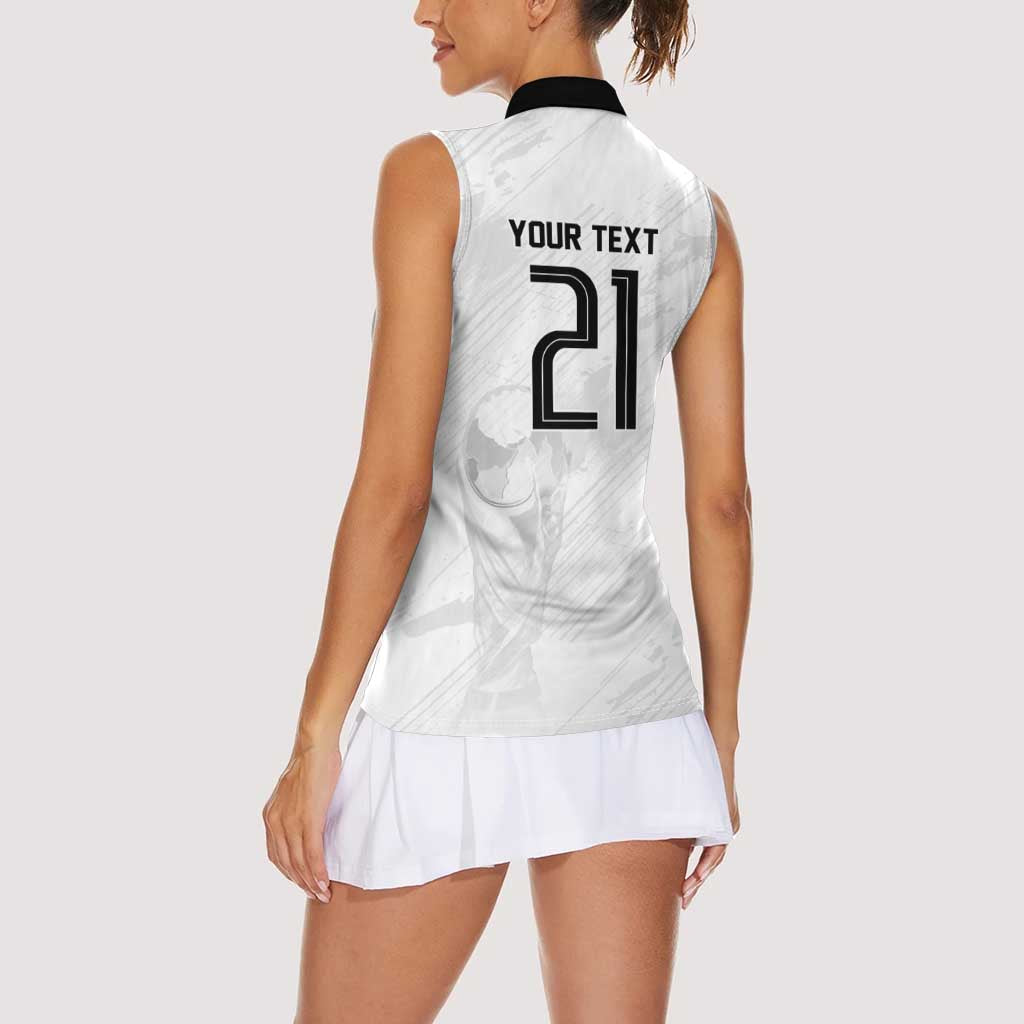 Custom Germany WC26 Future Champions Women Sleeveless Polo Shirt Die Nationalelf Road to 5 Stars - Wonder Print Shop