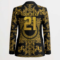World Football 2026 Italy Custom Blazer Black Gold Baroque Medusa Edition - Wonder Print Shop