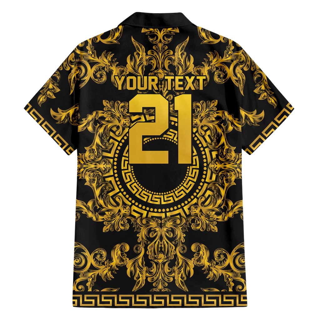 World Football 2026 Italy Custom Hawaiian Shirt Black Gold Baroque Medusa Edition - Wonder Print Shop