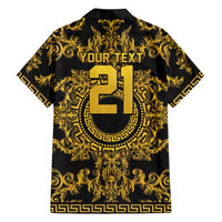 World Football 2026 Italy Custom Hawaiian Shirt Black Gold Baroque Medusa Edition - Wonder Print Shop