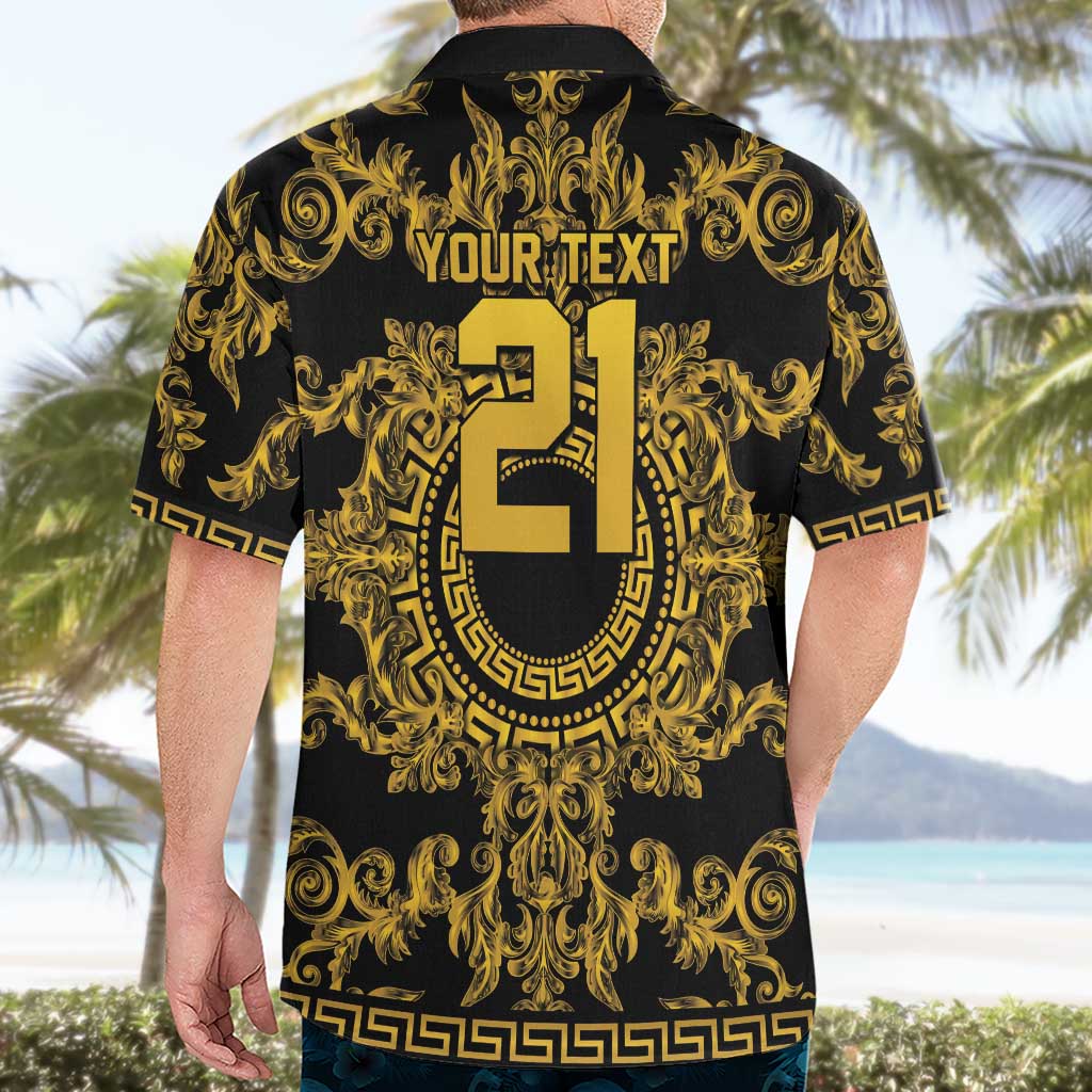 World Football 2026 Italy Custom Hawaiian Shirt Black Gold Baroque Medusa Edition - Wonder Print Shop