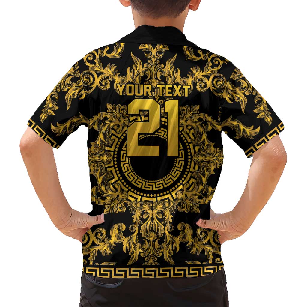 World Football 2026 Italy Custom Hawaiian Shirt Black Gold Baroque Medusa Edition - Wonder Print Shop