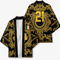 World Football 2026 Italy Custom Kimono Black Gold Baroque Medusa Edition - Wonder Print Shop
