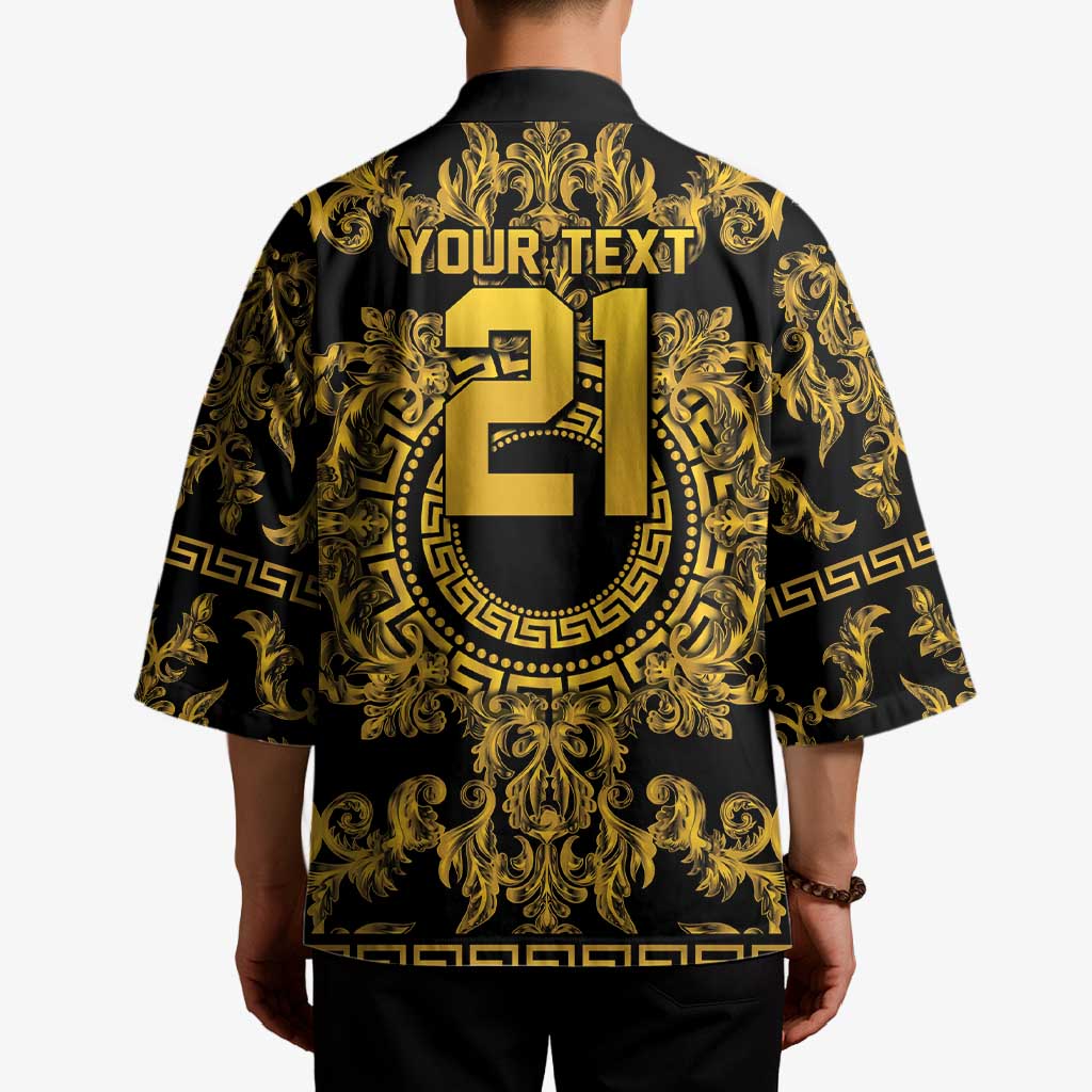 World Football 2026 Italy Custom Kimono Black Gold Baroque Medusa Edition - Wonder Print Shop