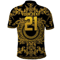 World Football 2026 Italy Custom Polo Shirt Black Gold Baroque Medusa Edition - Wonder Print Shop