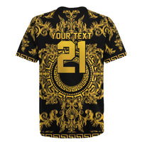 World Football 2026 Italy Custom Rugby Jersey Black Gold Baroque Medusa Edition - Wonder Print Shop