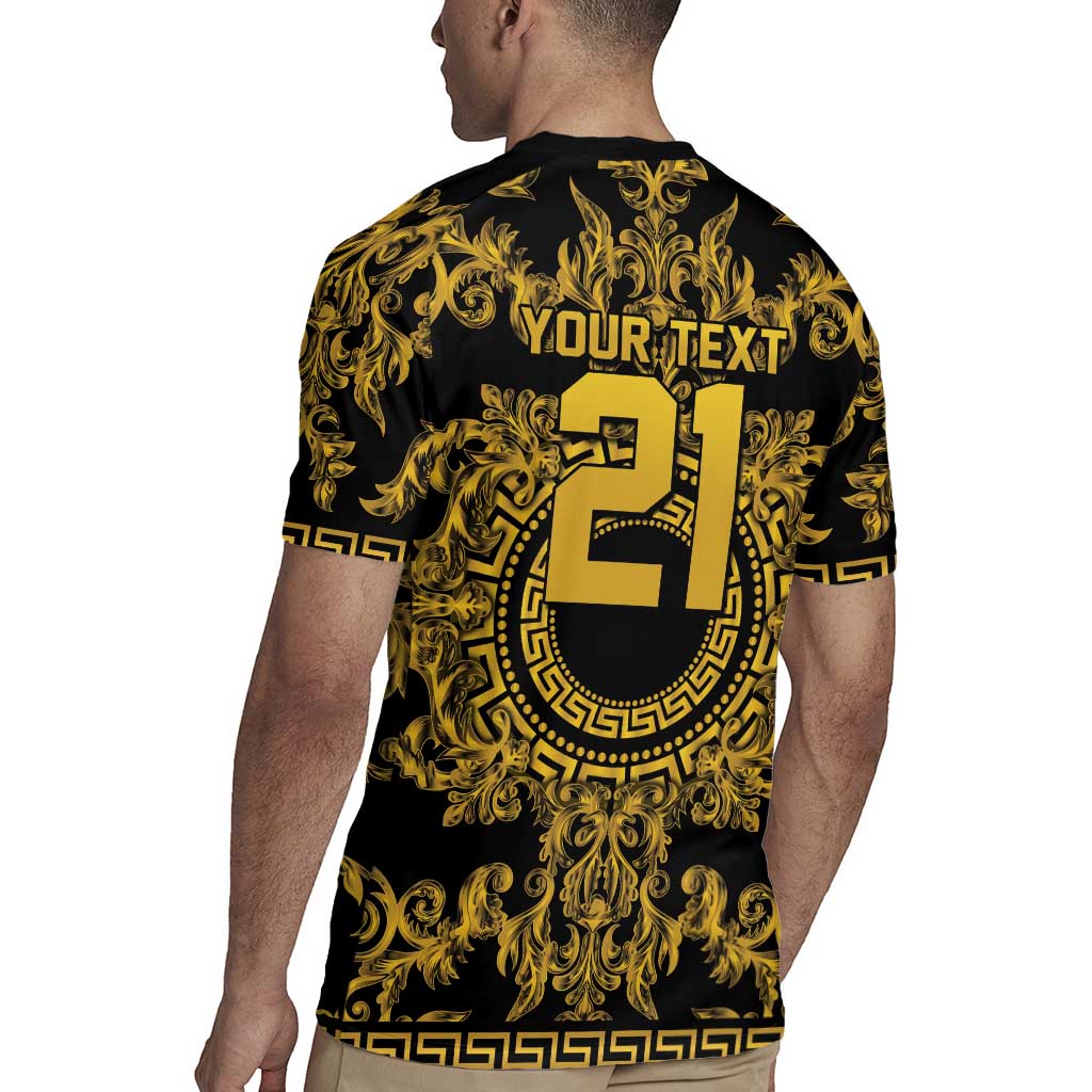 World Football 2026 Italy Custom Rugby Jersey Black Gold Baroque Medusa Edition - Wonder Print Shop