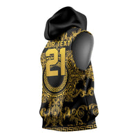 World Football 2026 Italy Custom Sleeveless Hoodie Black Gold Baroque Medusa Edition - Wonder Print Shop
