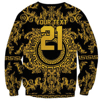 World Football 2026 Italy Custom Sweatshirt Black Gold Baroque Medusa Edition - Wonder Print Shop
