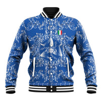 World Football 2026 Italy Custom Baseball Jacket Blue Baroque Trinacria Edition - Wonder Print Shop