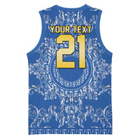 World Football 2026 Italy Custom Basketball Jersey Blue Baroque Trinacria Edition - Wonder Print Shop