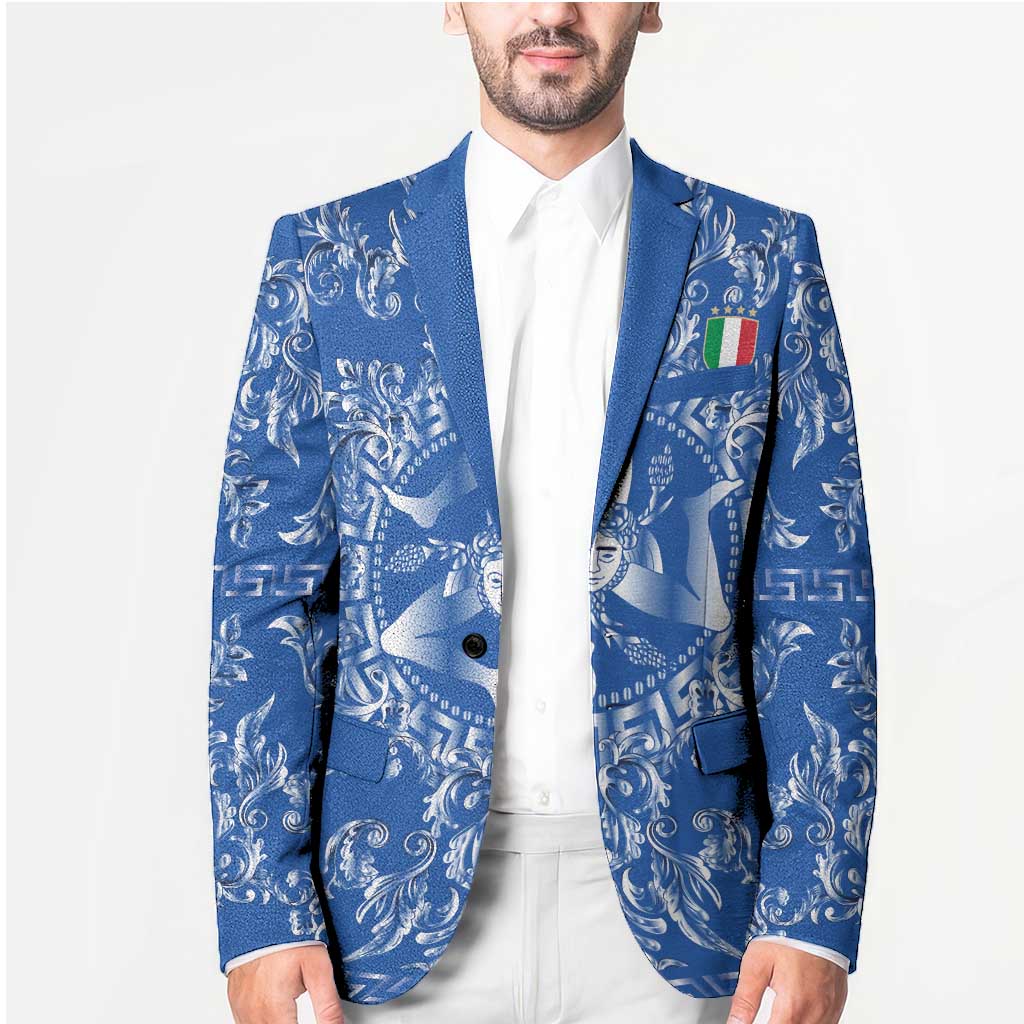 World Football 2026 Italy Custom Blazer Blue Baroque Trinacria Edition - Wonder Print Shop