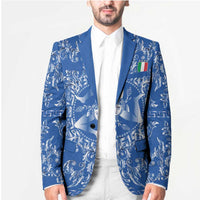 World Football 2026 Italy Custom Blazer Blue Baroque Trinacria Edition - Wonder Print Shop