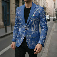 World Football 2026 Italy Custom Blazer Blue Baroque Trinacria Edition - Wonder Print Shop