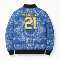 World Football 2026 Italy Custom Bomber Puffer Jacket Blue Baroque Trinacria Edition - Wonder Print Shop