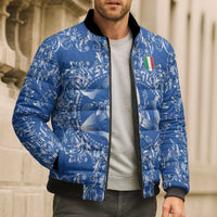 World Football 2026 Italy Custom Bomber Puffer Jacket Blue Baroque Trinacria Edition - Wonder Print Shop