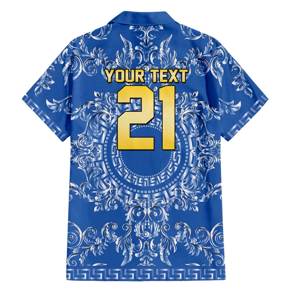 World Football 2026 Italy Custom Hawaiian Shirt Blue Baroque Trinacria Edition - Wonder Print Shop
